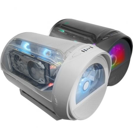 Caja Gaming Minitorre Mars Gaming MC-CYLON/ Blanca
